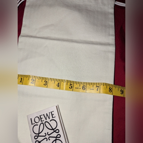 Loewe Dust Storage Bag With Drawstring and Care Booklet White 15" x 8"  EUC - Picture 6 of 6